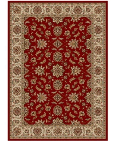 Km Home Closeout!!  Pesaro Meshed Red 5'5" X 7'7" Area Rug In Red