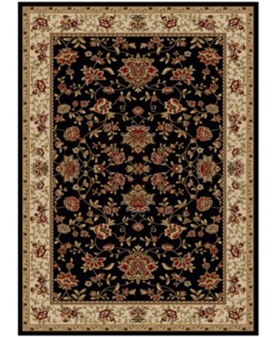 Shop Km Home Closeout!!  Pesaro Manor 7'9" X 11' Area Rug In Black