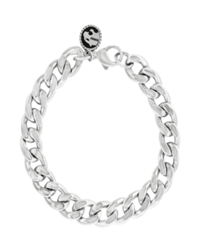 Effy Collection Effy Men's Curb Link Chain Bracelet In Sterling Silver In Silver