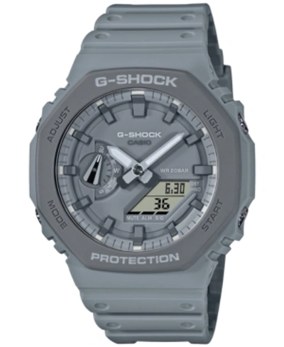 Shop G-shock Men's Analog-digital Gray Resin Strap Watch 45.4mm Ga2110et-8a In Grey