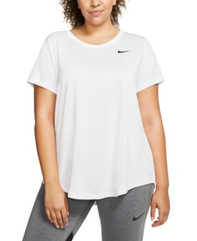 Shop Nike Plus Size Dry Legend Training Top In White