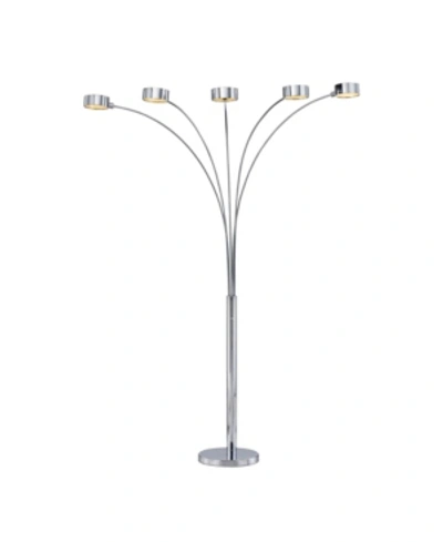 Shop Artiva Usa Micah Arched 88" Floor Lamp With Rotatable Shade And Dimmer In Chrome