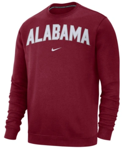 Shop Nike Men's Alabama Crimson Tide Club Fleece Crewneck Sweatshirt