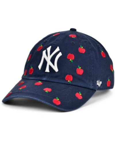 Shop 47 Brand New York Yankees Women's Confetti Adjustable Cap In Navy