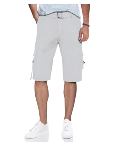 Shop X-ray Men's Belted D-ring Cargo Shorts In White