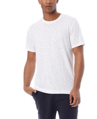 Shop Alternative Apparel Men's Fillmore Slub Short Sleeve T-shirt In White