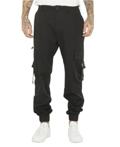 Shop Nana Judy Men's Utility Pant With Fixed Waistband And Elastic Cuff In Black