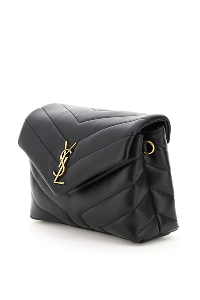 Shop Saint Laurent Loulou Toy Quilted Mini Bag In Black