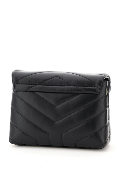 Shop Saint Laurent Loulou Toy Quilted Mini Bag In Black