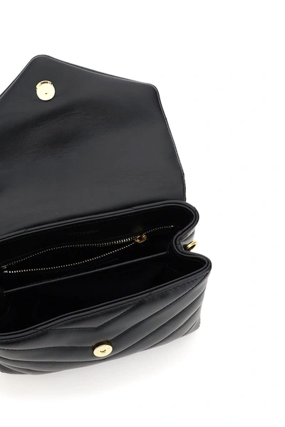 Shop Saint Laurent Loulou Toy Quilted Mini Bag In Black