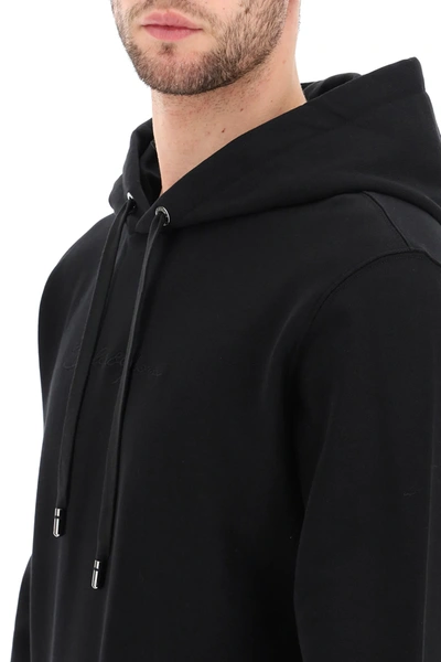 Shop Dolce & Gabbana Hooded Sweatshirt In Black