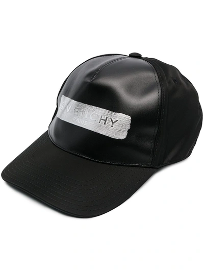 Shop Givenchy Logo Baseball Hat In Black