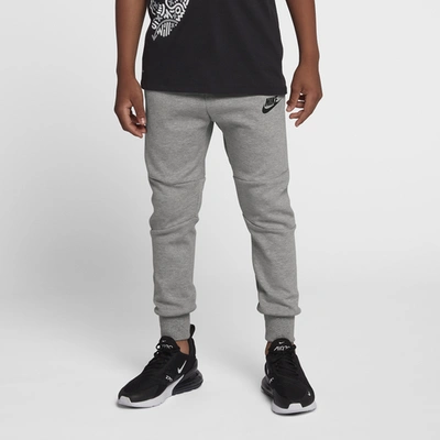Shop Nike Boys  Tech Fleece Pants In Dark Grey Heather/black