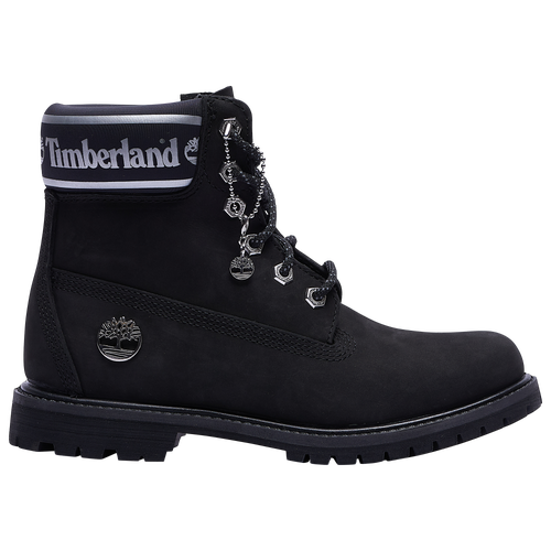 Timberland 6-inch Premium Waterproof Boot In Black/ White Leather | ModeSens