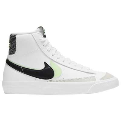 Shop Nike Girls  Blazer Mid '77 In White/green/grey
