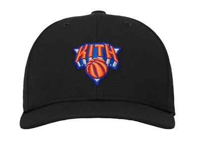 Pre-owned Kith & Nike For Knicks And New Era Low Crown Fitted Cap Black