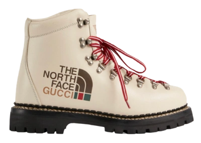Pre-owned Gucci  X Tnf Boot Ivory
