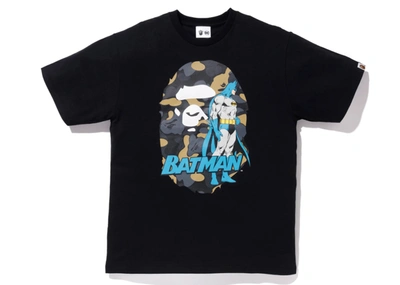 Pre-owned Bape  X Dc Ape Head Batman Tee Black