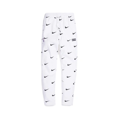 Pre-owned Kith & Nike For New York Knicks Aop Fleece Pant White