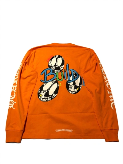 Pre-owned Matty Boy Link & Build L/s T-shirt Orange
