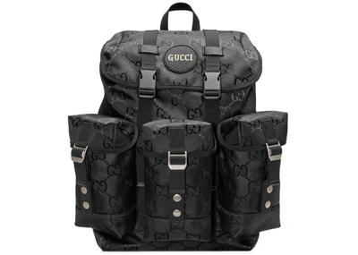 Pre-owned Gucci  Off The Grid Backpack Black