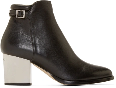 Jimmy Choo Method 65 Grainy Leather Ankle Boots In Black