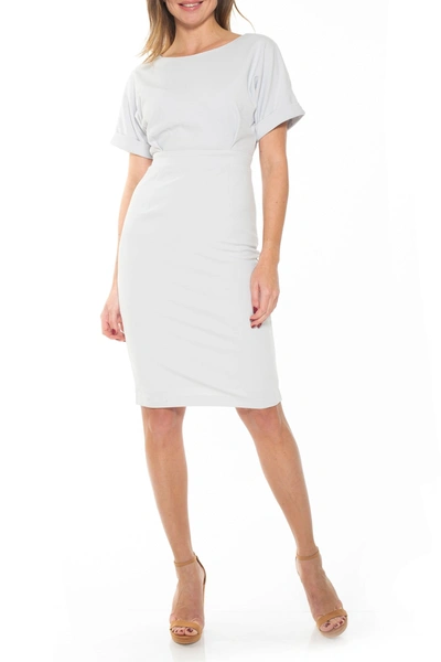 Shop Alexia Admor Dolman Sleeve Sheath Dress In Slate