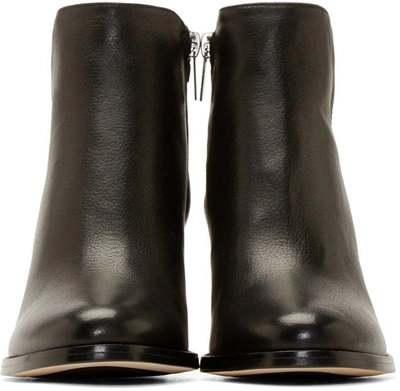 Shop Jimmy Choo Black Leather Method Ankle Boots