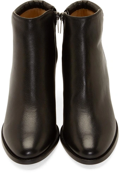 Shop Jimmy Choo Black Leather Method Ankle Boots