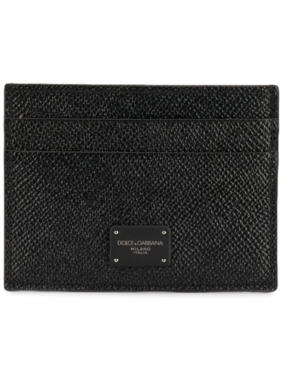 Shop Dolce & Gabbana Credit Card Holder In Black