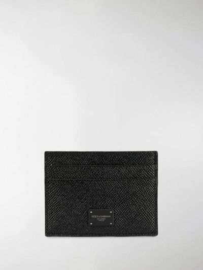 Shop Dolce & Gabbana Credit Card Holder In Black