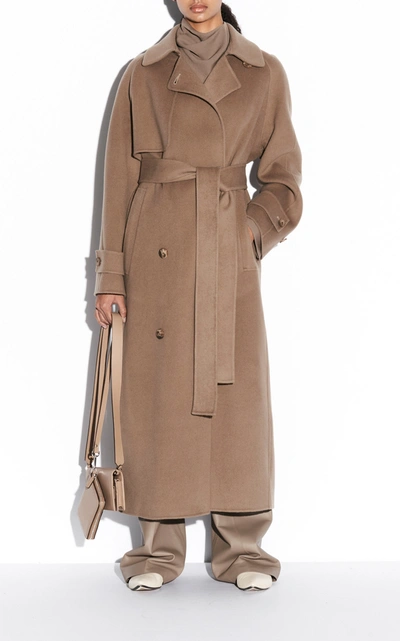 Shop Joseph Colette Wool-cashmere Coat In Neutral