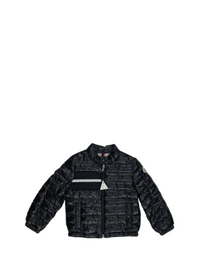 Shop Moncler Down Jacket Alipos Biker Blue