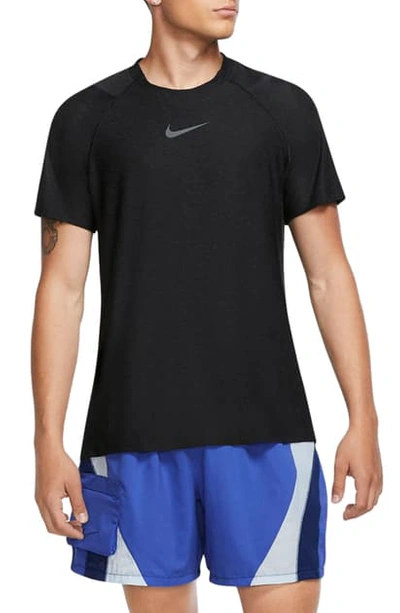 Shop Nike Pro Dri-fit Top In University Red/heather/black