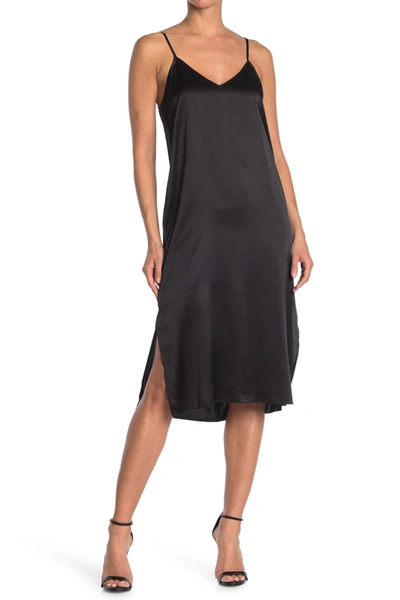 Shop Atm Anthony Thomas Melillo Silk Slip Dress In Black