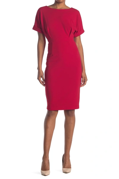 Shop Alexia Admor Dolman Sleeve Sheath Dress In Red