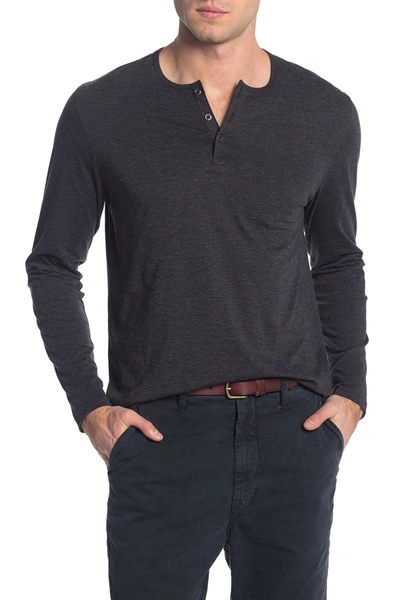 Shop Zachary Prell Fedder Stripe Henley In Black