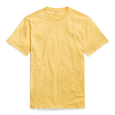 Shop Polo Ralph Lauren Jersey Crewneck T-shirt In Empire Yellow