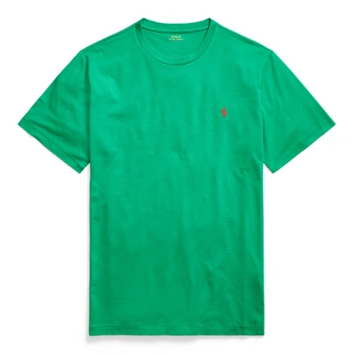 Shop Polo Ralph Lauren Jersey Crewneck T-shirt In Scarab Green