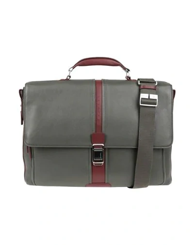 Shop Piquadro Work Bags In Military Green