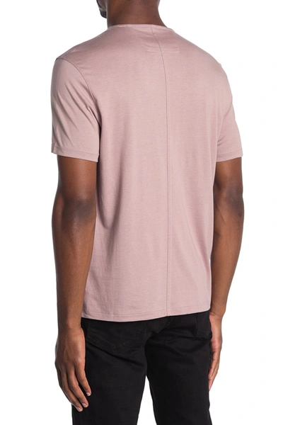 Shop John Varvatos Short Sleeve V-neck T-shirt In Rose