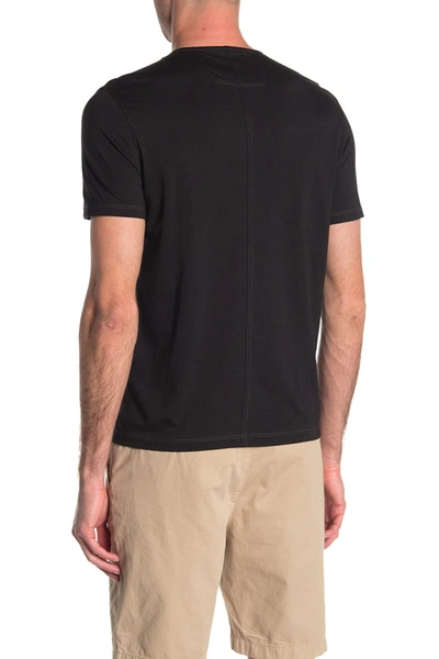 Shop John Varvatos Short Sleeve V-neck T-shirt In Black