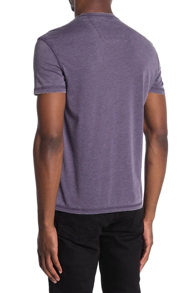 Shop John Varvatos Short Sleeve Crew Neck T-shirt In Purple Rain