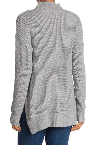 Shop Abound Cozy Mock Neck Dolman Tunic Sweater In Grey Heather