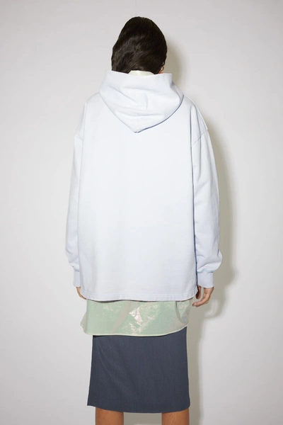 Shop Acne Studios Hooded Sweatshirt Pale Blue