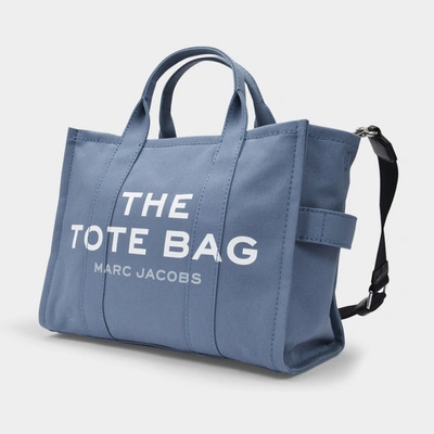 Marc Jacobs (the) Small Traveler Tote Aus Blauer Baumwolle In Blue