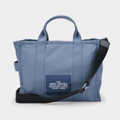Marc Jacobs (the) Small Traveler Tote Aus Blauer Baumwolle In Blue