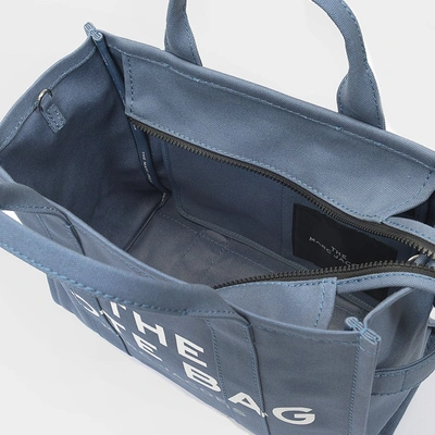 Marc Jacobs (the) Small Traveler Tote Aus Blauer Baumwolle In Blue