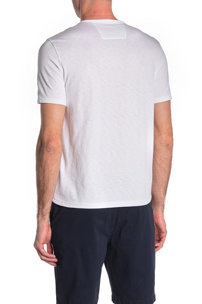 Shop John Varvatos Henley Short Sleeve T-shirt In White