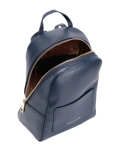 Shop Tuscany Leather Backpacks In Dark Blue